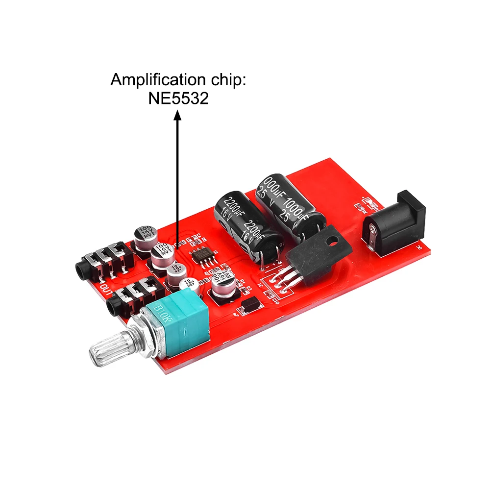 Amplifier NE5532 Preamp Preamplifier Volume Tone Control Finished Pre AMP Board for Home Theater Speaker DIY