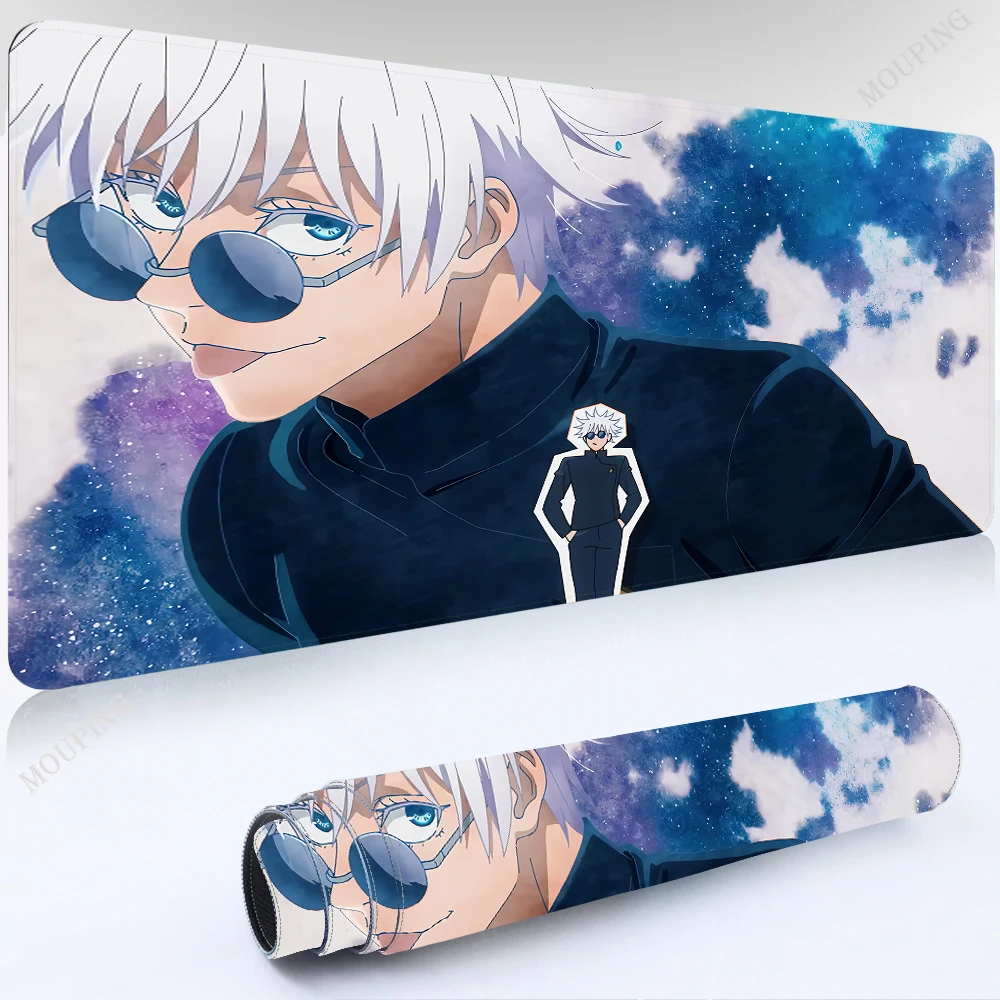 

Blue Mausepad Art Table Mouse Gamer Accessories Pad on The Table Laptop Anime Mouse Mats Kawaii Gaming Laptop Office Desk Mat