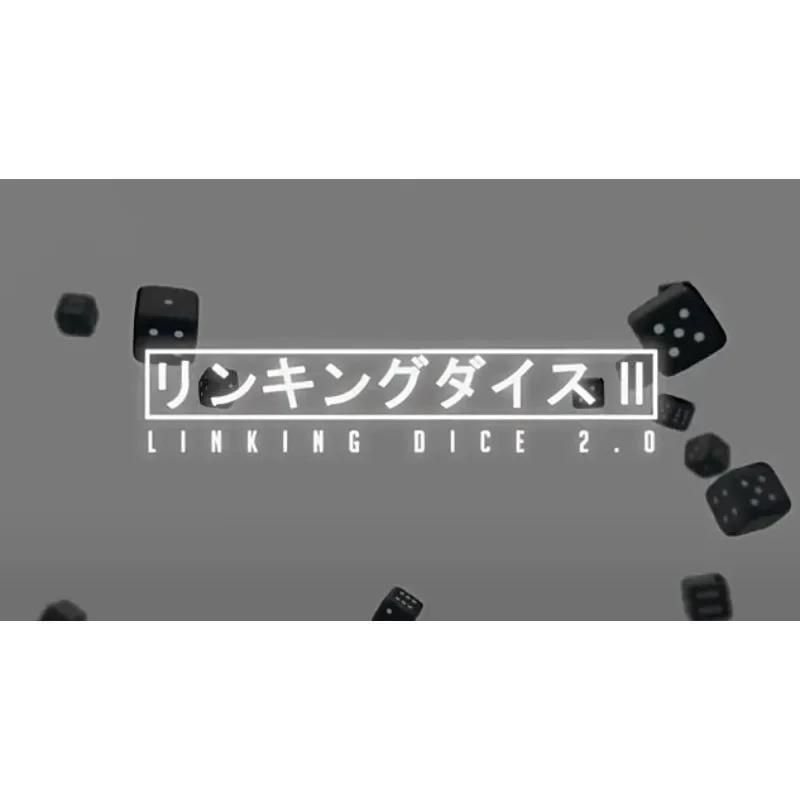 Связывающие игральные кости 2.0 от Nobuyuki Nojima, фокусы, представленные, с крупным планом, исполнитель, азартные игры, трюк, иллюзия, реквизит для магии