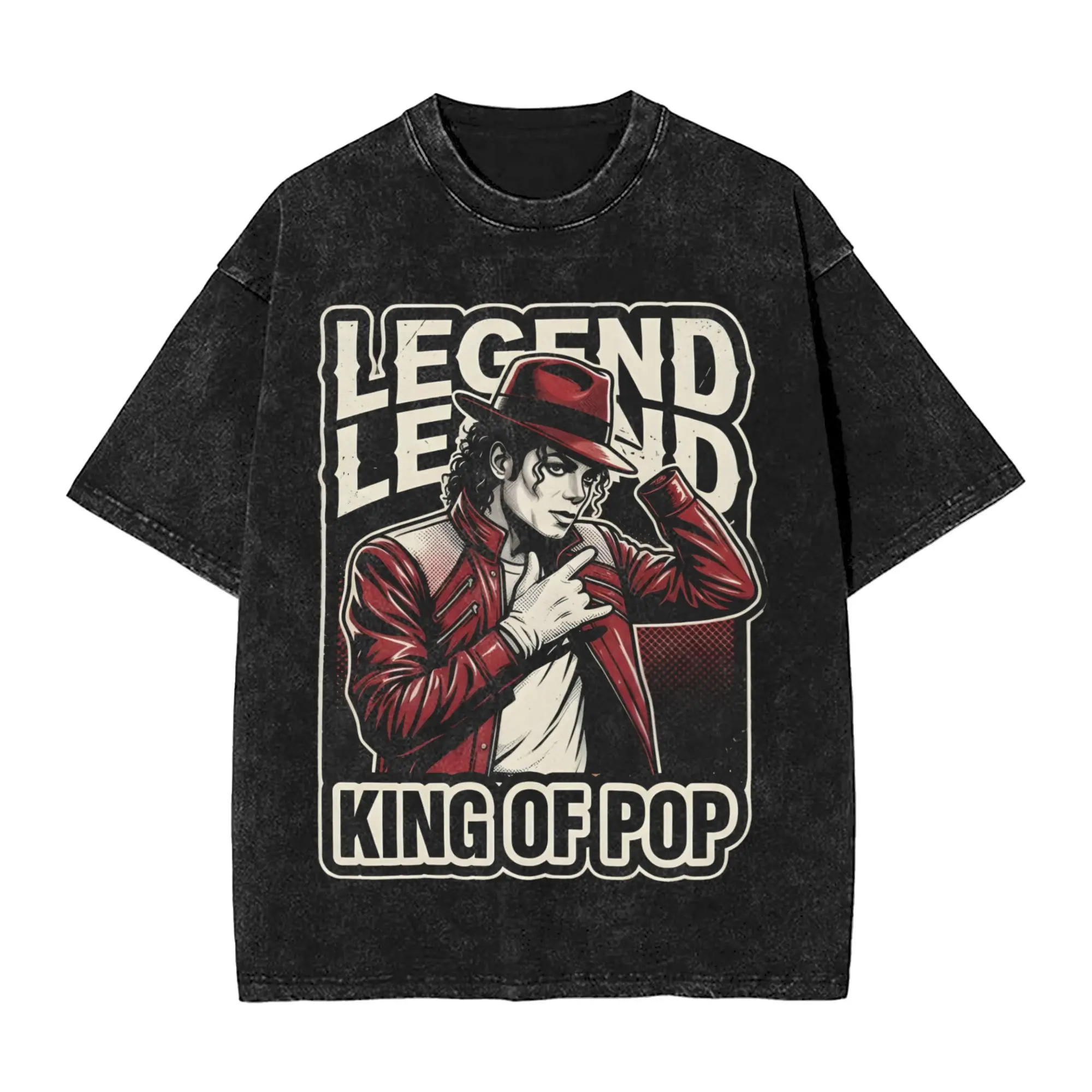 Legend King Of Pop M-Michael J-Jackson T-Shirts for Men  Humorous 100% Cotton Tees O Neck Short Sleeve T Shirts Printed Clothes