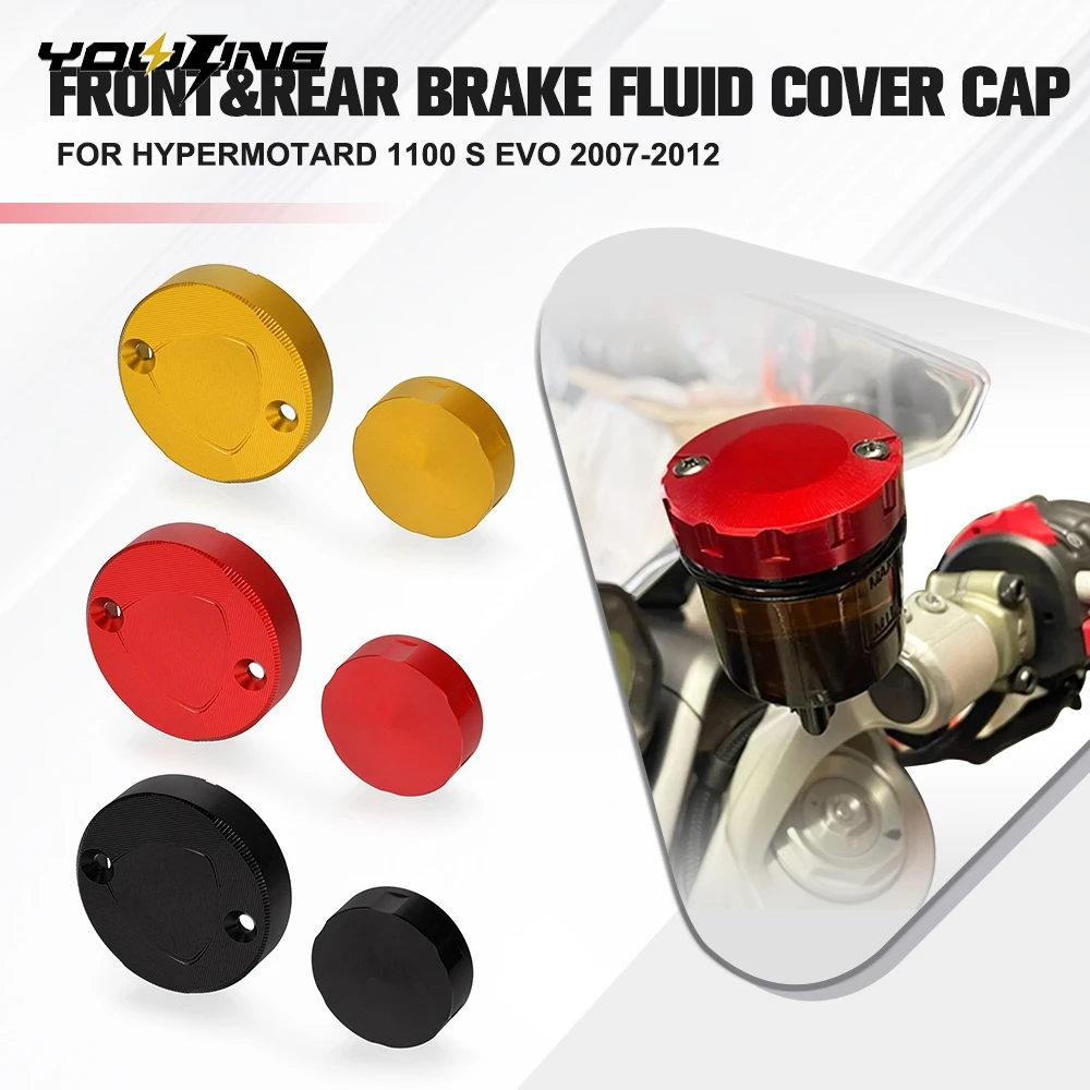 

For Ducati Hypermotard 1100 S EVO 2007-2010 2011 2012 Motorcycle Accessories Front Brake Clutch Rear Brake Fluid Reservoir Cover