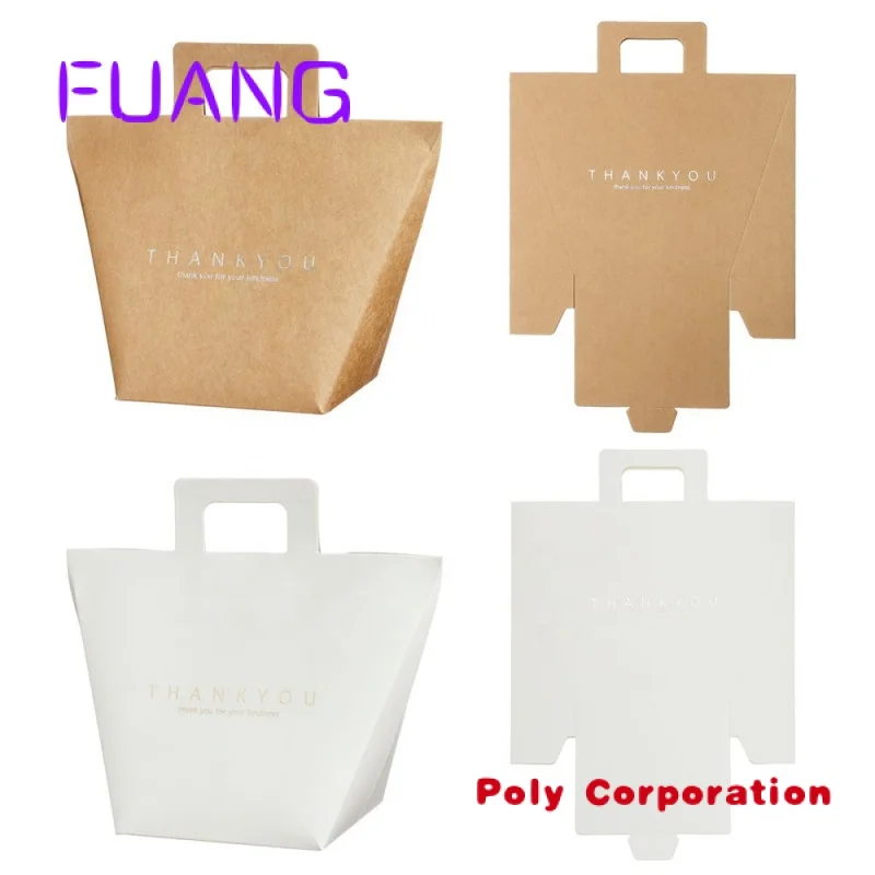 Custom  New arrivals Manufacturers Direct Selling small mini decoration thank you kraft paper bag for candy Jewelry perfume gift