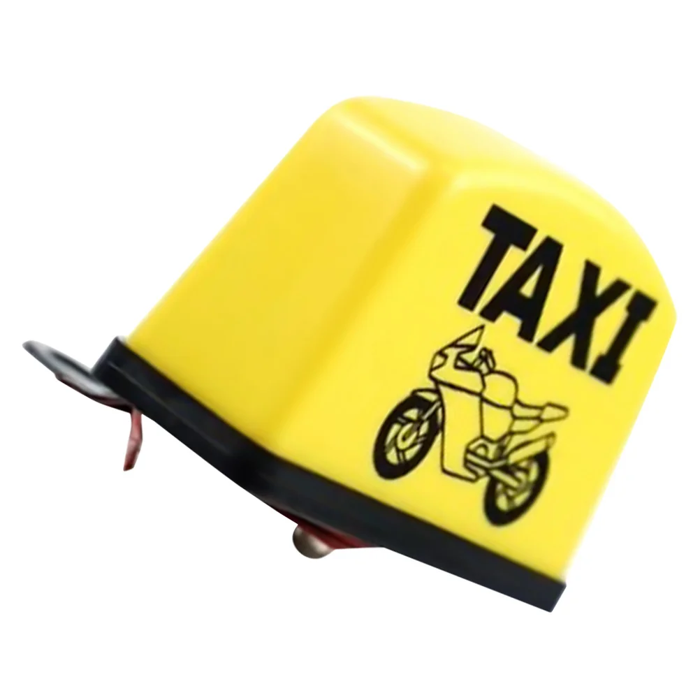

12V Yellow Taxi Indicator Lights Motorcycle Mirror Mount Decorative Taxi Roof Light Signs Supplies Trailer Lights Round