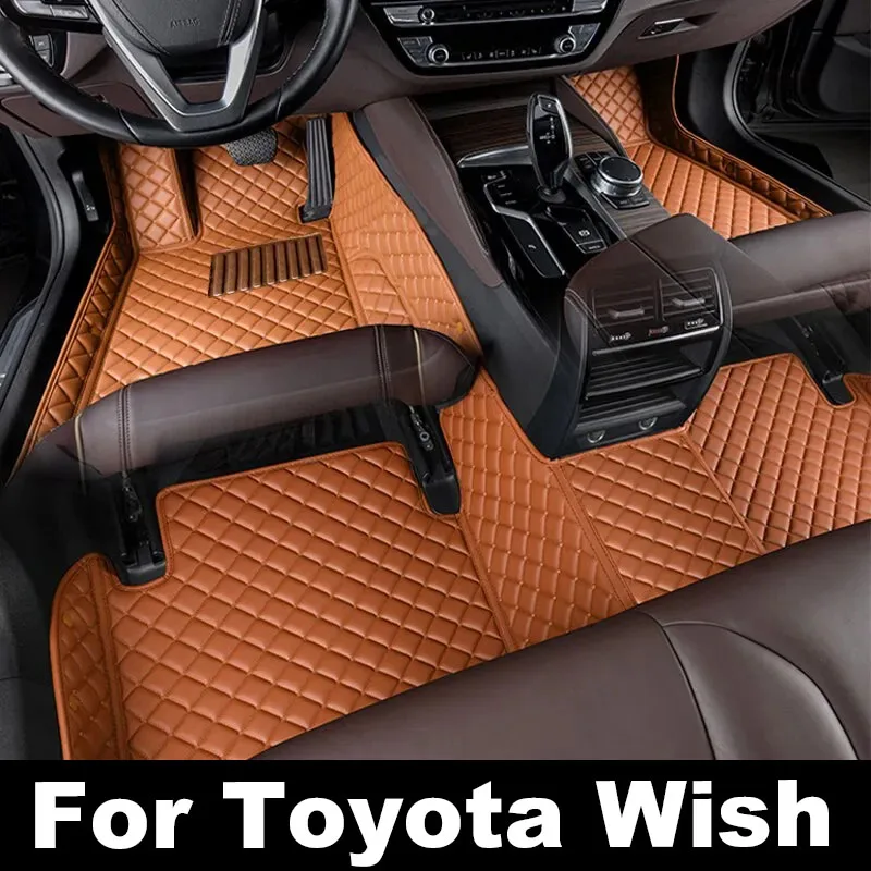 Car Floor Mats For Toyota Wish 2010-2021 2011 2012 2013 2014 Custom Auto Foot Pads Automobile Carpet Cover interior accessories