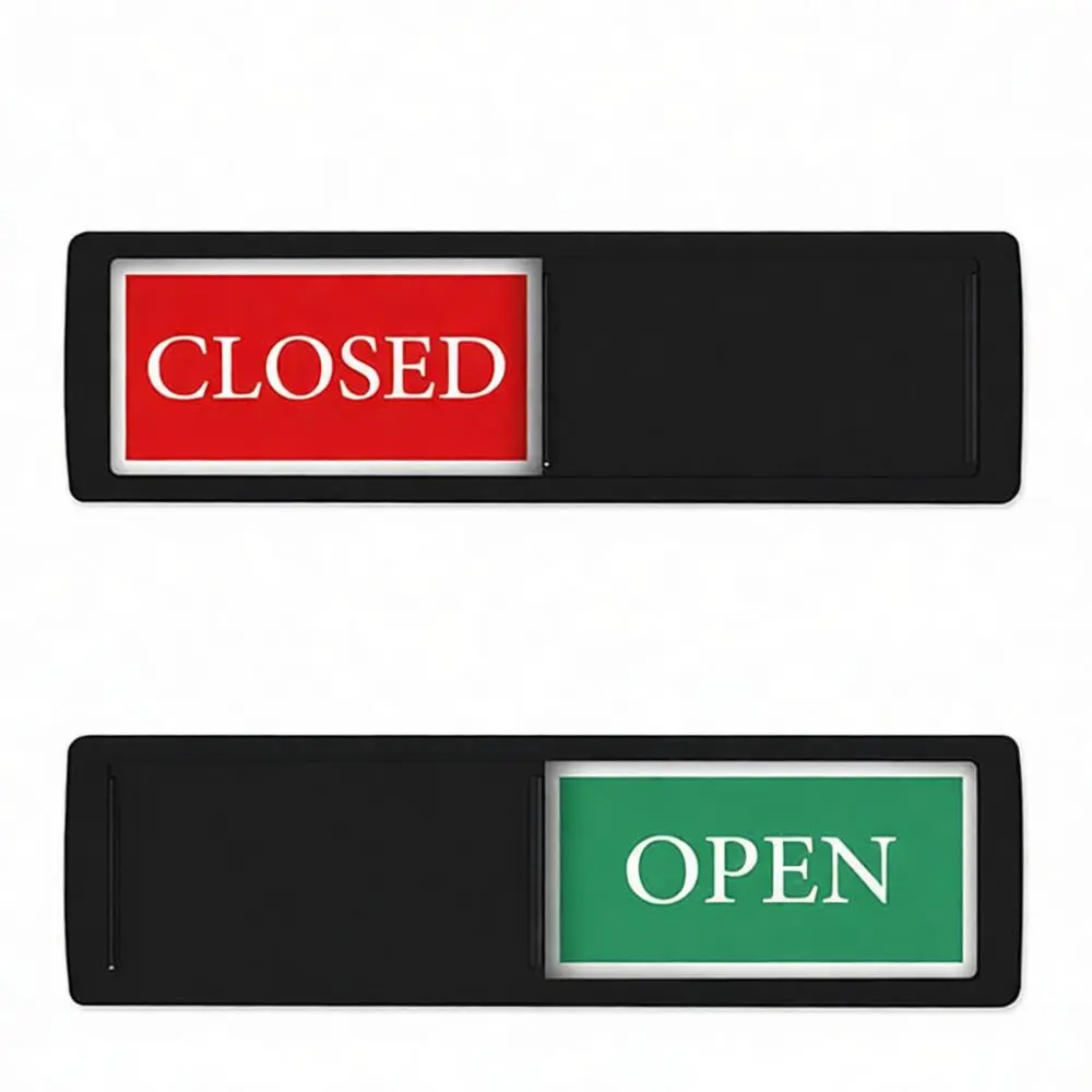 Magnetic Flip Open Closed Sign For For Weifan Kitchen Fridge Door Status Indicator Durable Synthetic Resin Home Decor