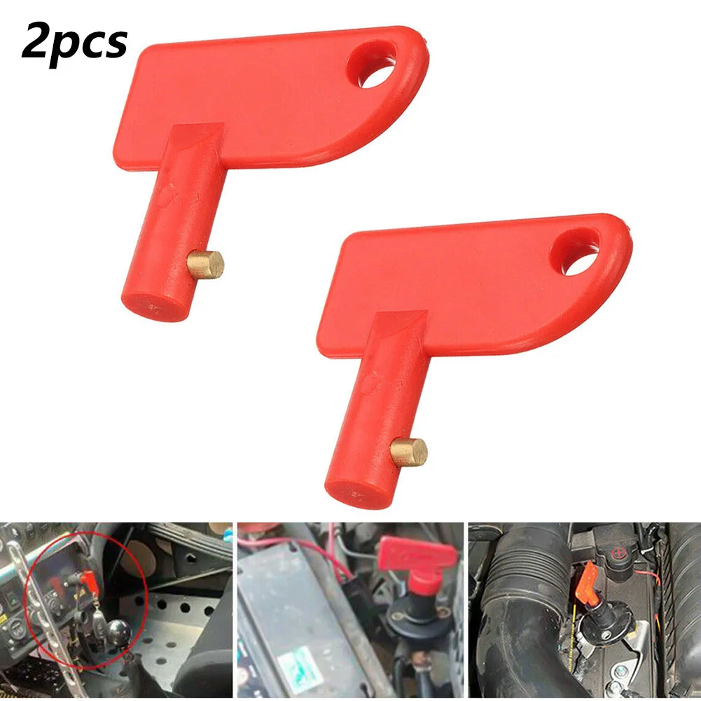 2pcs Spare Keys For Battery Isolator Switch Power Kill Cut Off Switch Key Marine Truck Van Boats Auto Car Power Switch