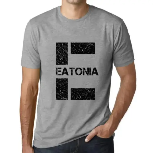 Herren Grafik T-Shirt Eatonia Öko-Verantwortlich Vintage Jahrgang Kurzarm