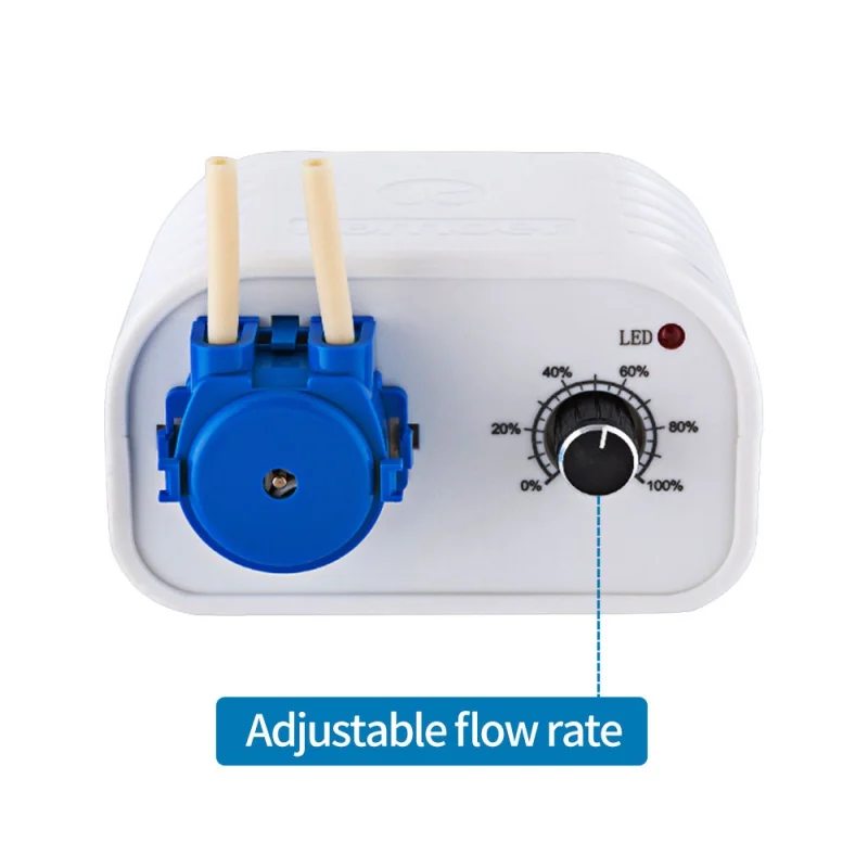 Imagem -02 - Bomba de Líquido Peristáltico Kamoe Máquina de Enchimento Dispensadora Bomba de Dosagem com Vazão Ajustável Baixo Ruído para Laboratório 12v