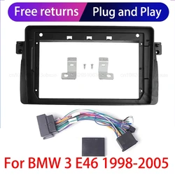 Per 1998-2005 BMW 3 (E46) (9 pollici) autoradio Fascia Fit Android Player Frame Adapter Cover pannello Stereo Dash Mount Trim Kit Bezel