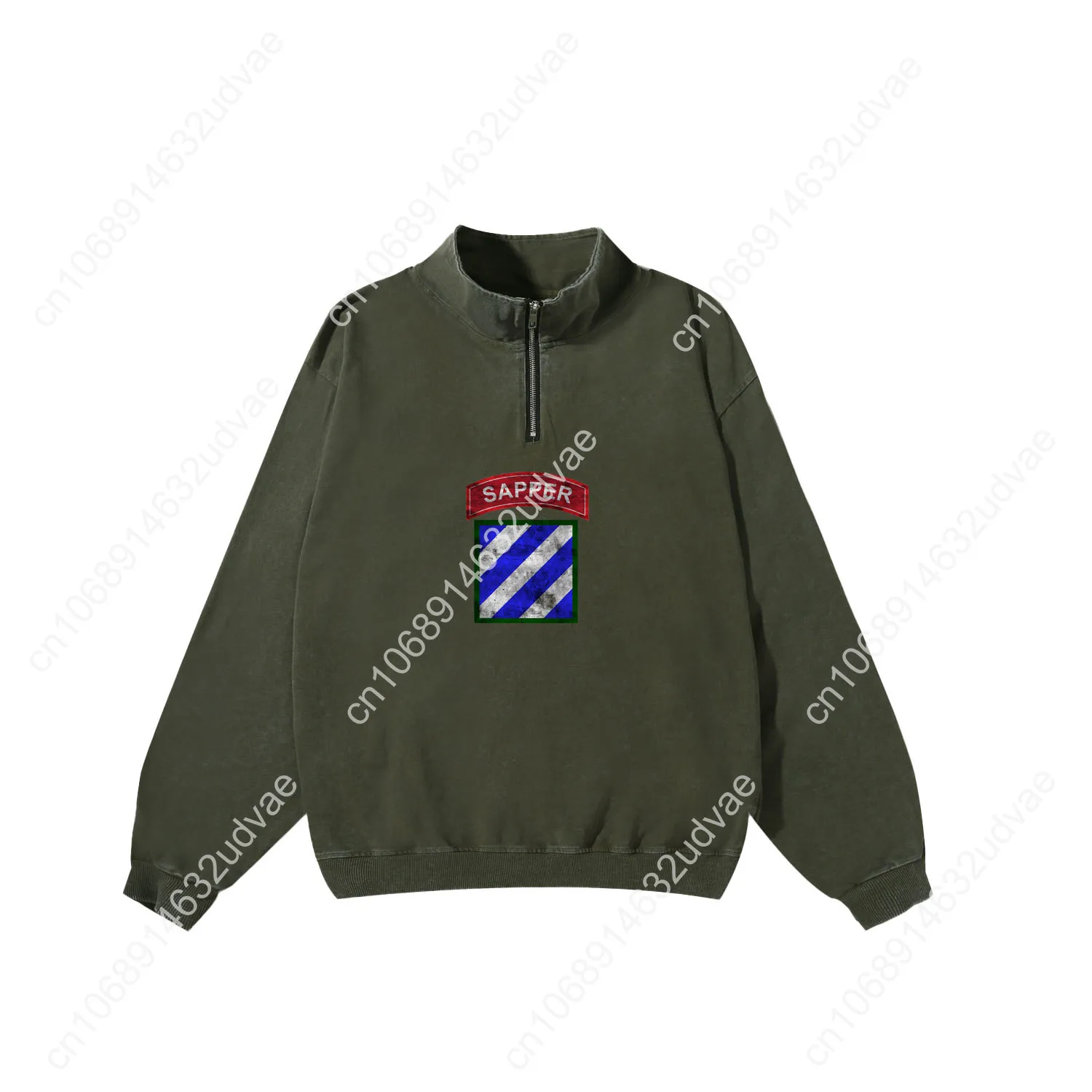 3rd Infantry Division ID Patch Sapper Retro Sweatshirt Man Woman Teenager Vintage Pullover Half Shirt Custom Tops Sleeved Tshirt