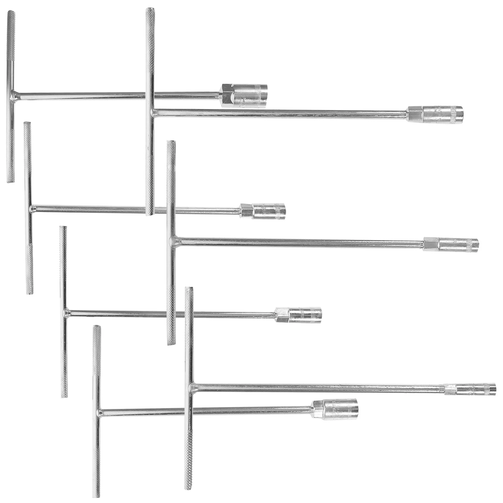 

7Pcs T Handle Socket Wrench Set Metric Sizes Heavy Duty Chrome Vanadium Steel for Bike Motor Tool Kit Efficient Wear Resistant