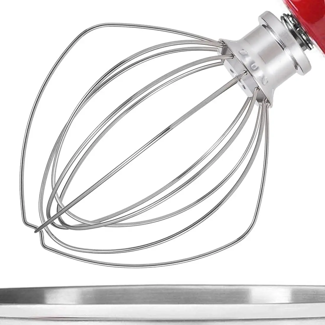 

K45WW 6 Wire Whisk 4.5QT for KitchenAid Tilt-Head Stand Mixer Upgrade Real Stainless Steel for Egg Heavy Cream Beater Cakes