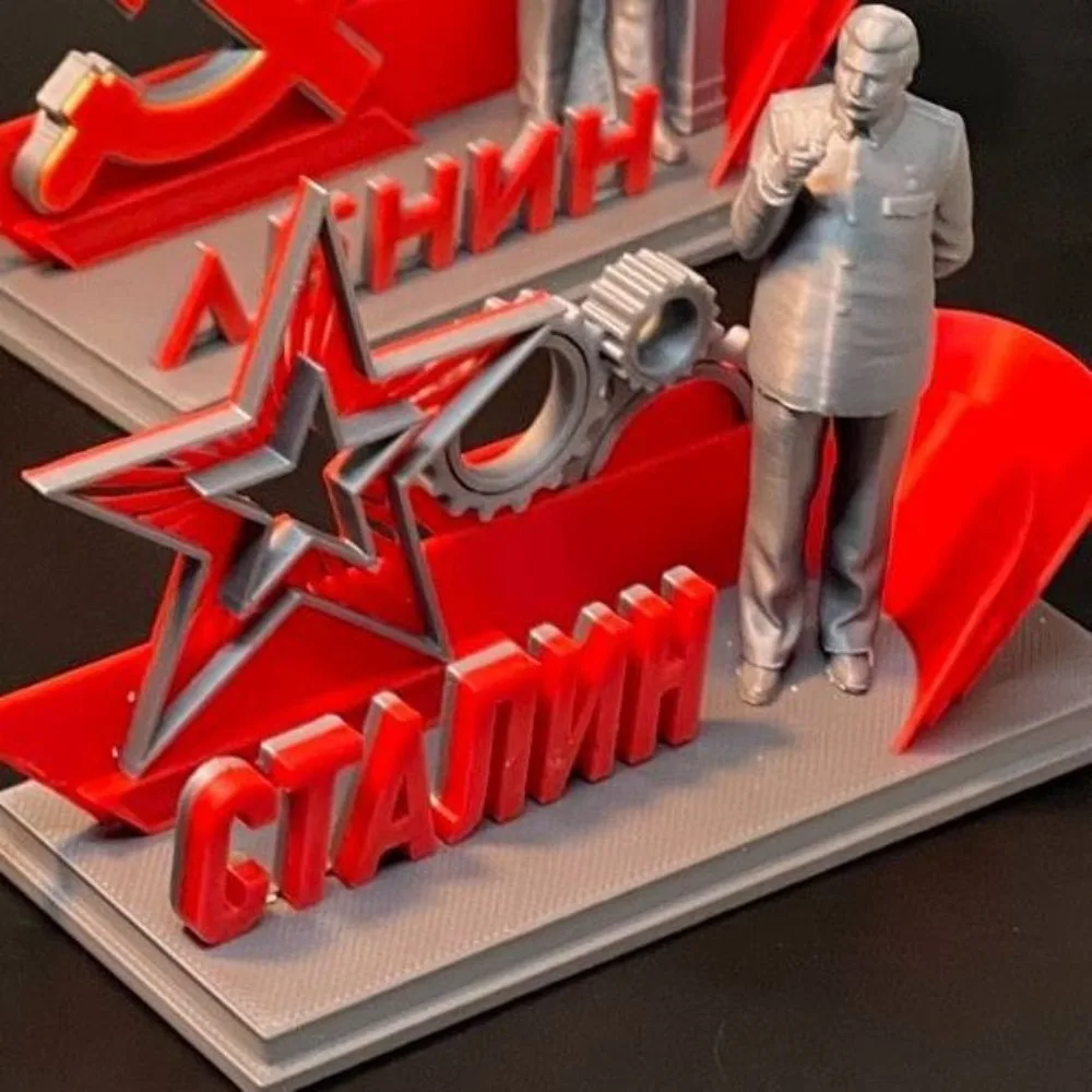 70mm Stalin Historical Figure Model CCCP 3D Printed Figurine Sculpture Miniature Decoration Craft Gift for Men and Women