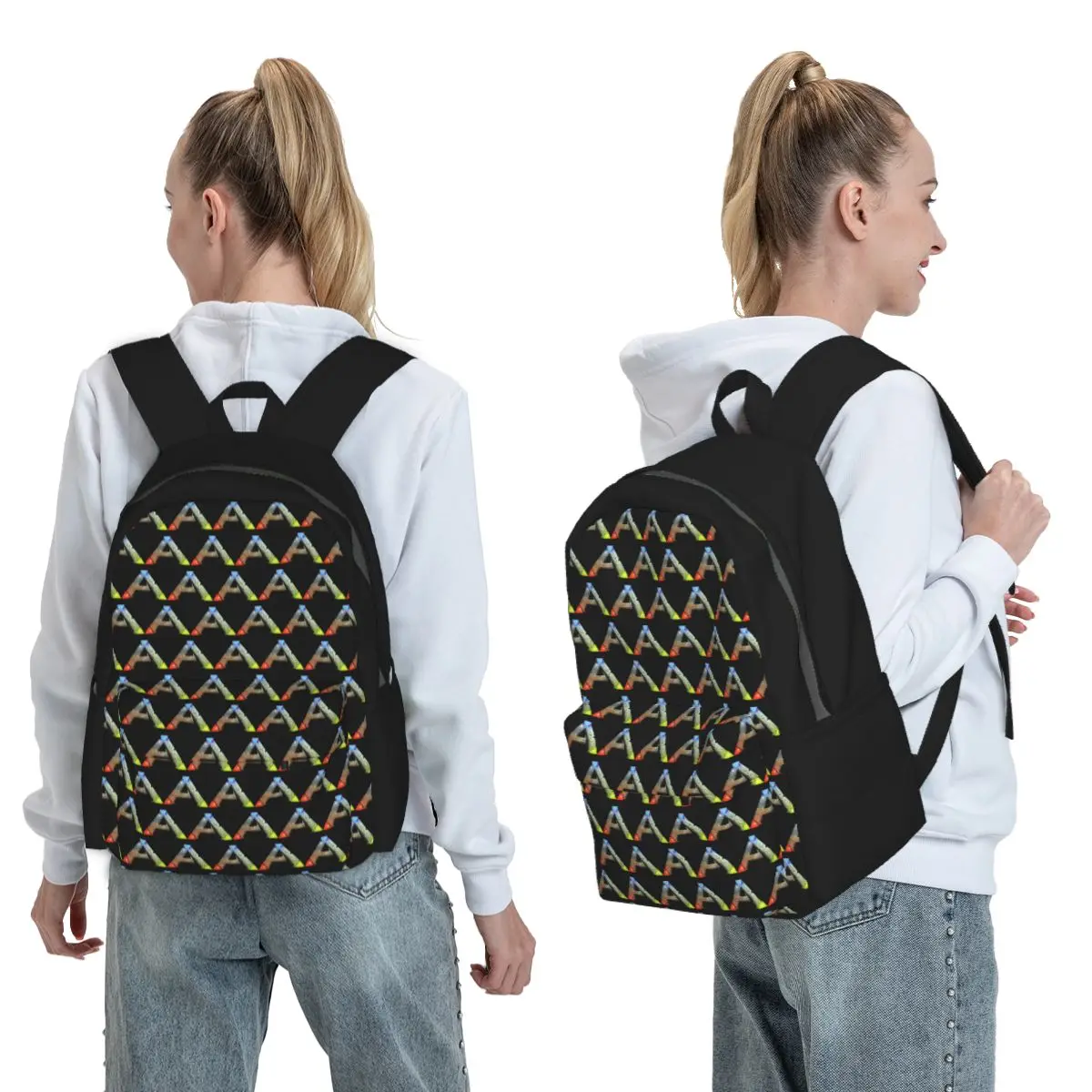 Sac à dos avec logo ARK Survival Evolved pour garçons et filles, sac d'école pour enfants, sacs à bandoulière pour ordinateur pour hommes et femmes