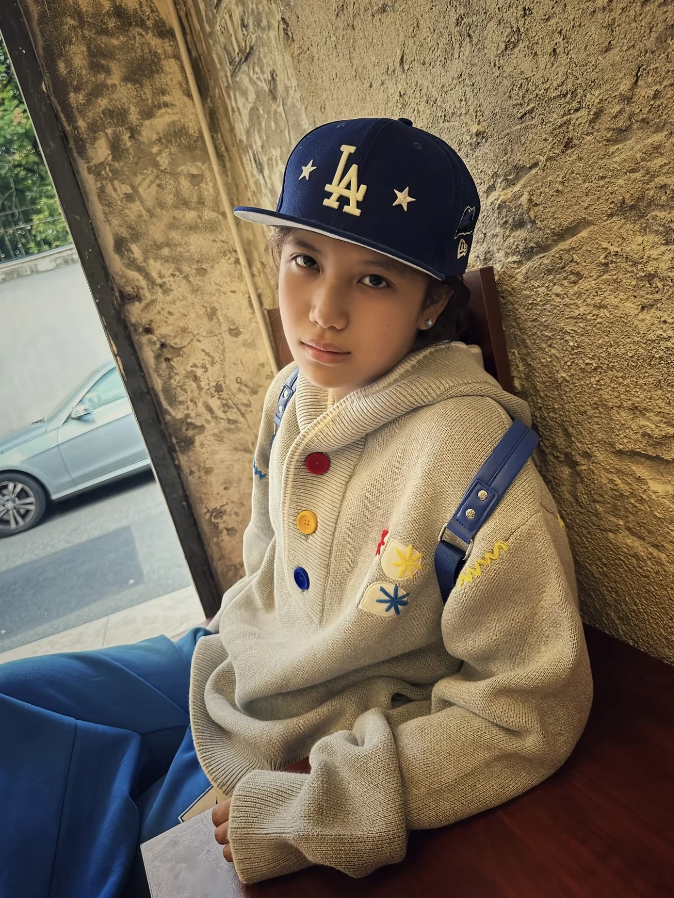 

Casual American Patchwork Knitted Hoodie Sweatirt Jaet ex Heavyweight Winter Dopane Color Design Long Sve Top