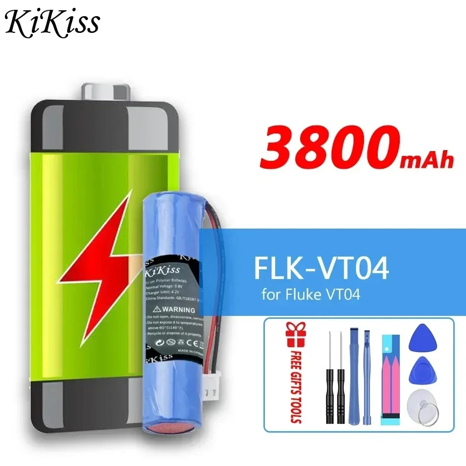 3800mAh KiKiss Powerful Battery FLK-VT04 for Fluke VT04 VT04A for Visual IR Thermometer