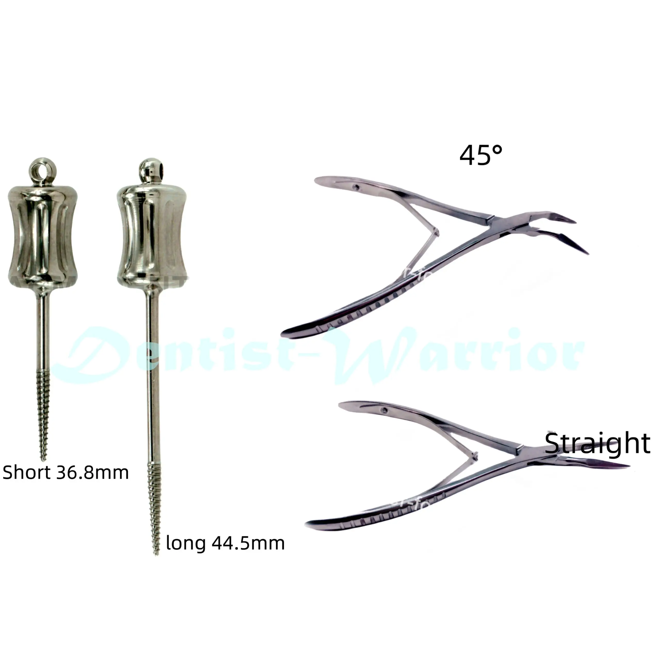 Dental Manual Tooth Extraction Elevator Root Forceps Residual Fragment Pick Up Plier Forceps LS Straight Curved