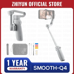 ZHIYUN Official Smooth Q4 Smartphone Gimbal 3-Axis Handheld Stabilizer Phone Gimbals for iPhone 15 pro max/HUAWEI/Samsung/Xiaomi