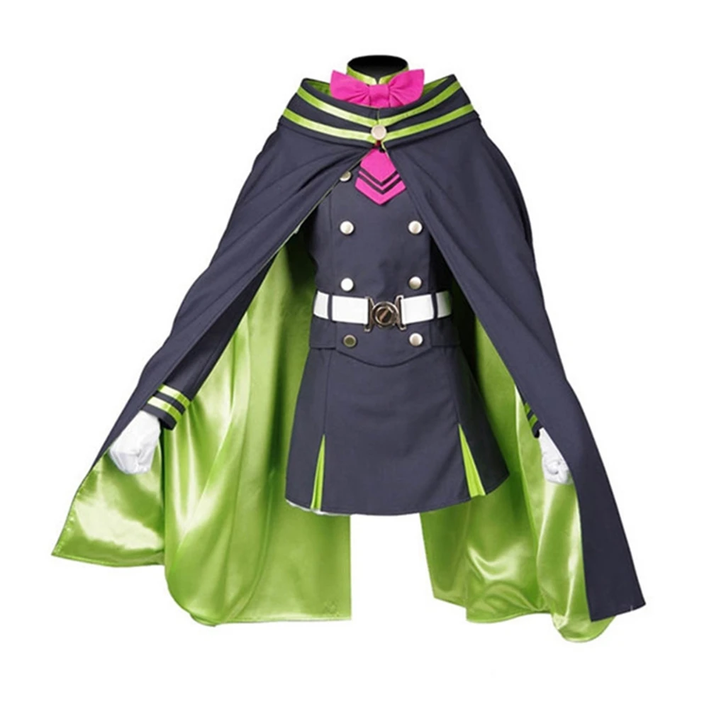 Unisex Anime Cos Hiiragi Shinoa Army Cosplay Costume Halloween Custom Size