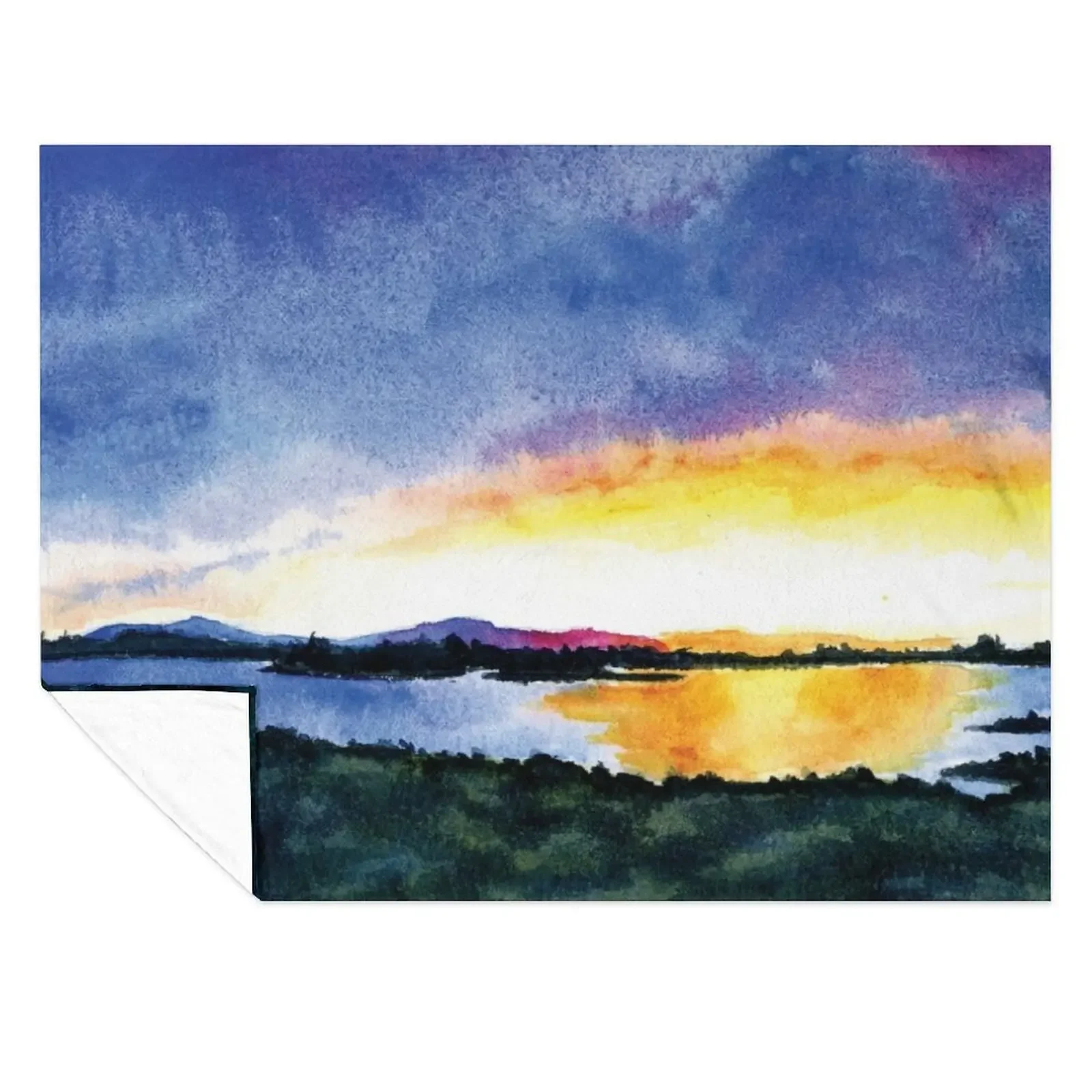 

Colorado Sunset Throw Blanket Thin Vintage Hair Sofas Blankets