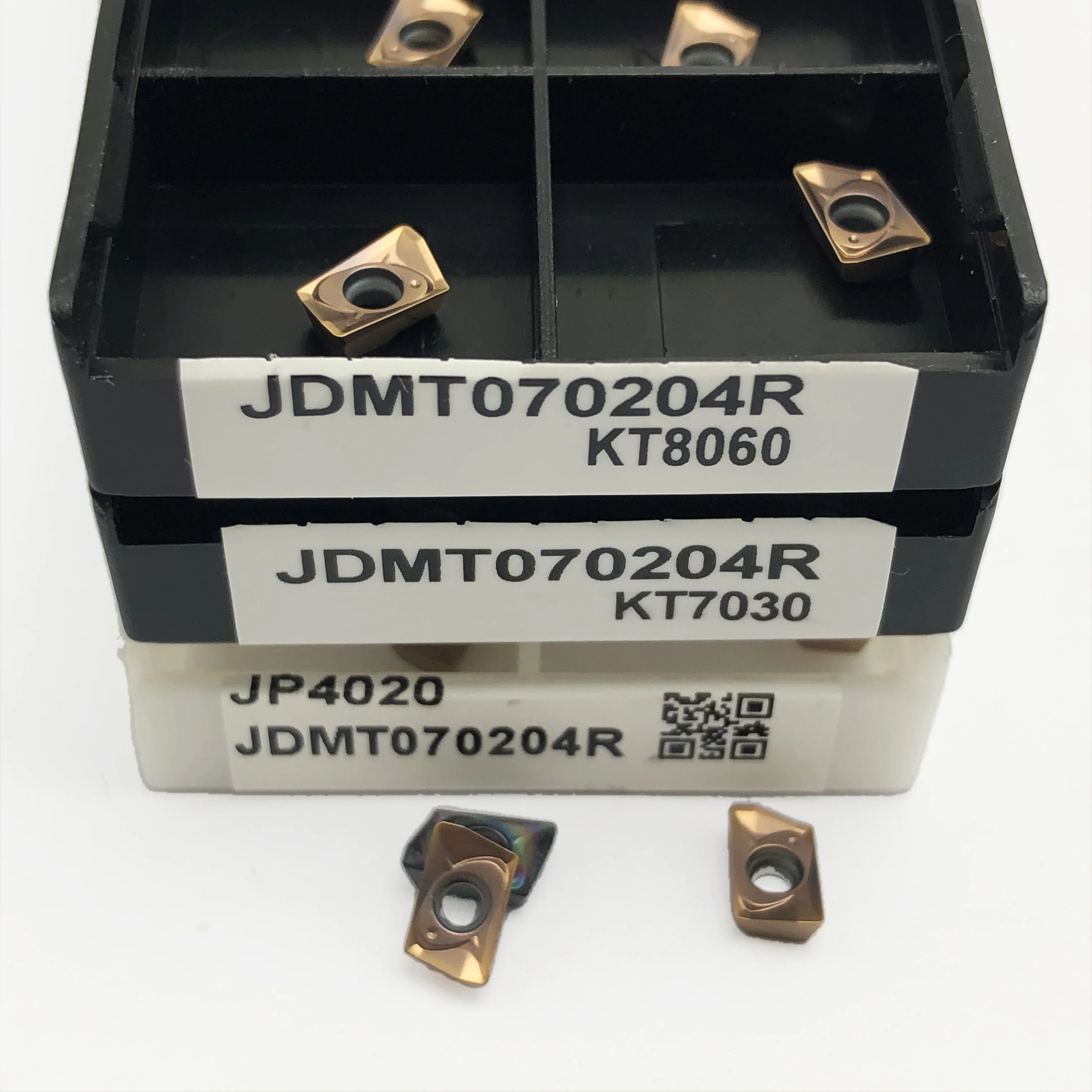 ใบมีดคาร์ไบด์ซีเมนต์แบบดั้งเดิม JDMT070204 JDMT070208ใช้สำหรับสแตนเลสและเหล็ก JDMT070208R