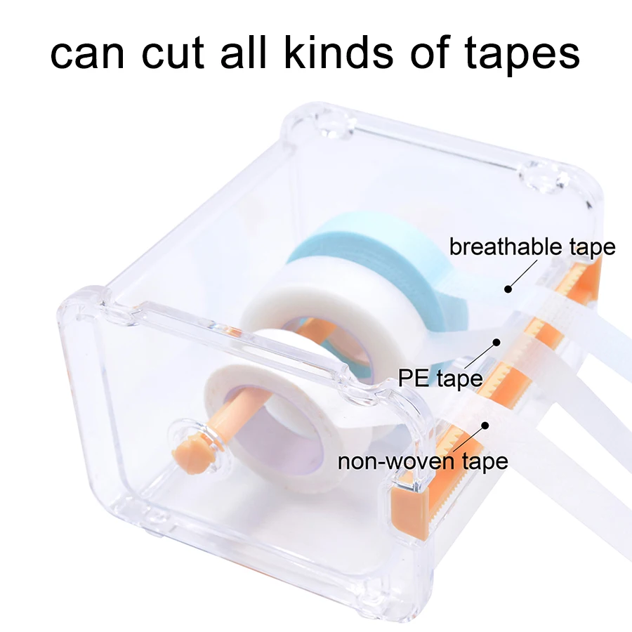 Eyelash Extension Tapes Holder Base Organizer Lash Adhesive Tape Cutter Dispenser Grafting Lash Acrylic Tape Cutting Makeup Tool