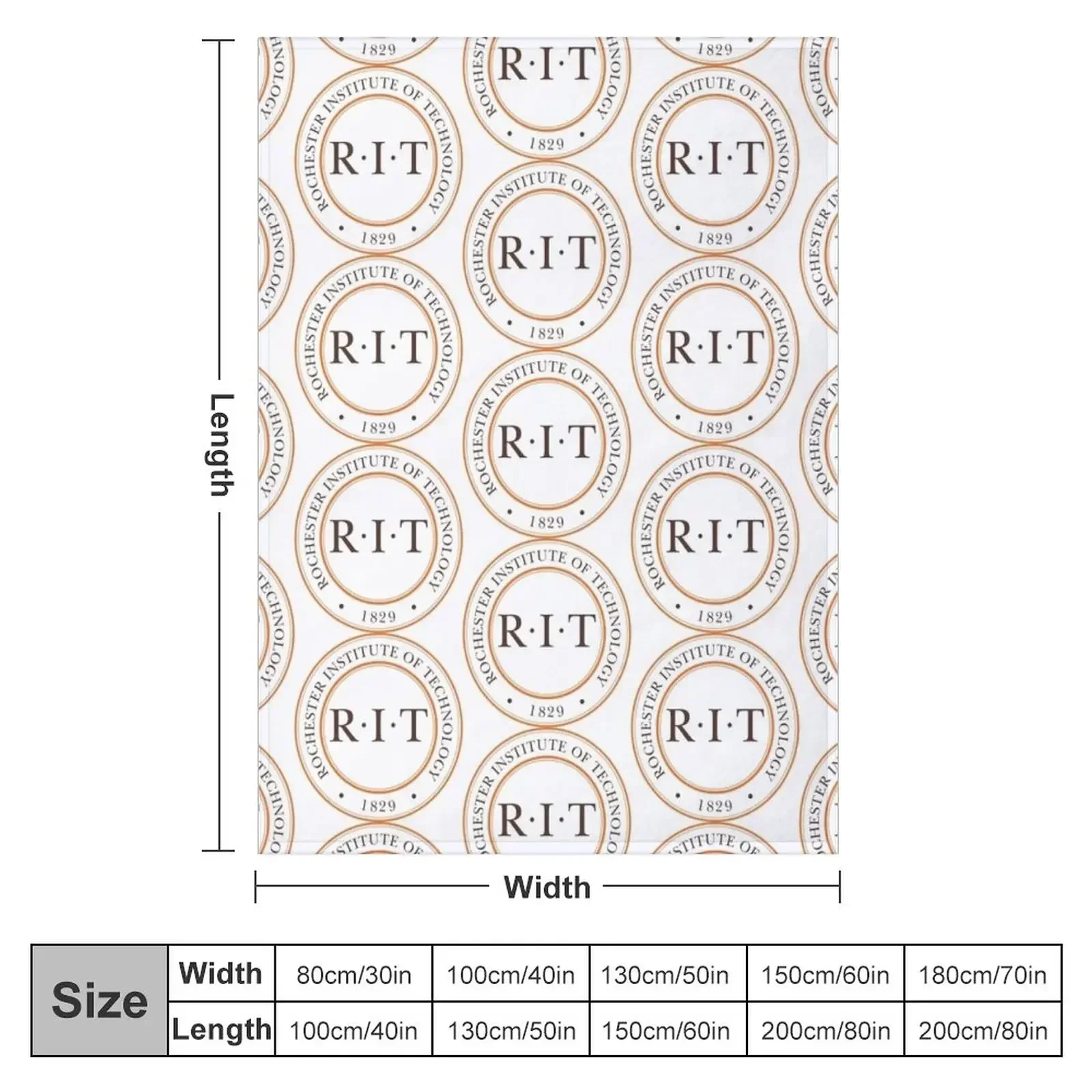 Rochester Institute of Technology (RIT) Throw Blanket Summer Beddings christmas gifts Blankets