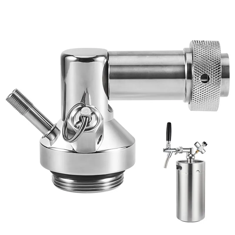 Homebrew Mini Keg Spear, Beer Growler Adapter Tap  Head Dispenser,Use for Standard 2L/3.6L/5L/10L Beer Kegs