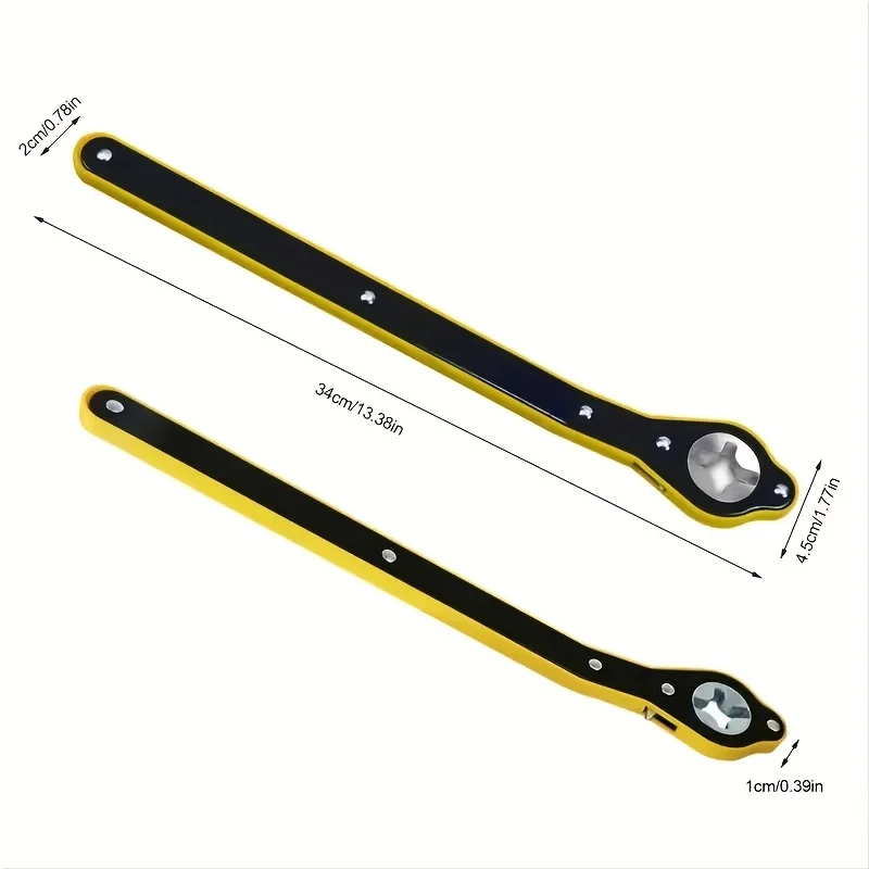 1pc Auto Labor-Saving Jack Ratchet Wrench With Long Handle Jack Ratchet Wrench For Scissor Jack Lug Wrench For Tire Jack Car