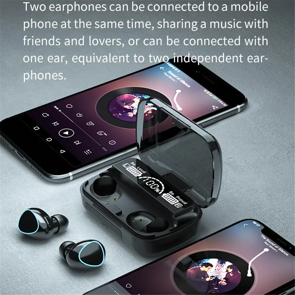 M10 Беспроводные наушники Bluetooth наушники водонепроницаемые наушники спортивные наушники для Huawei iPhone OPPO Xiaomi TWS музыкальная гарнитура