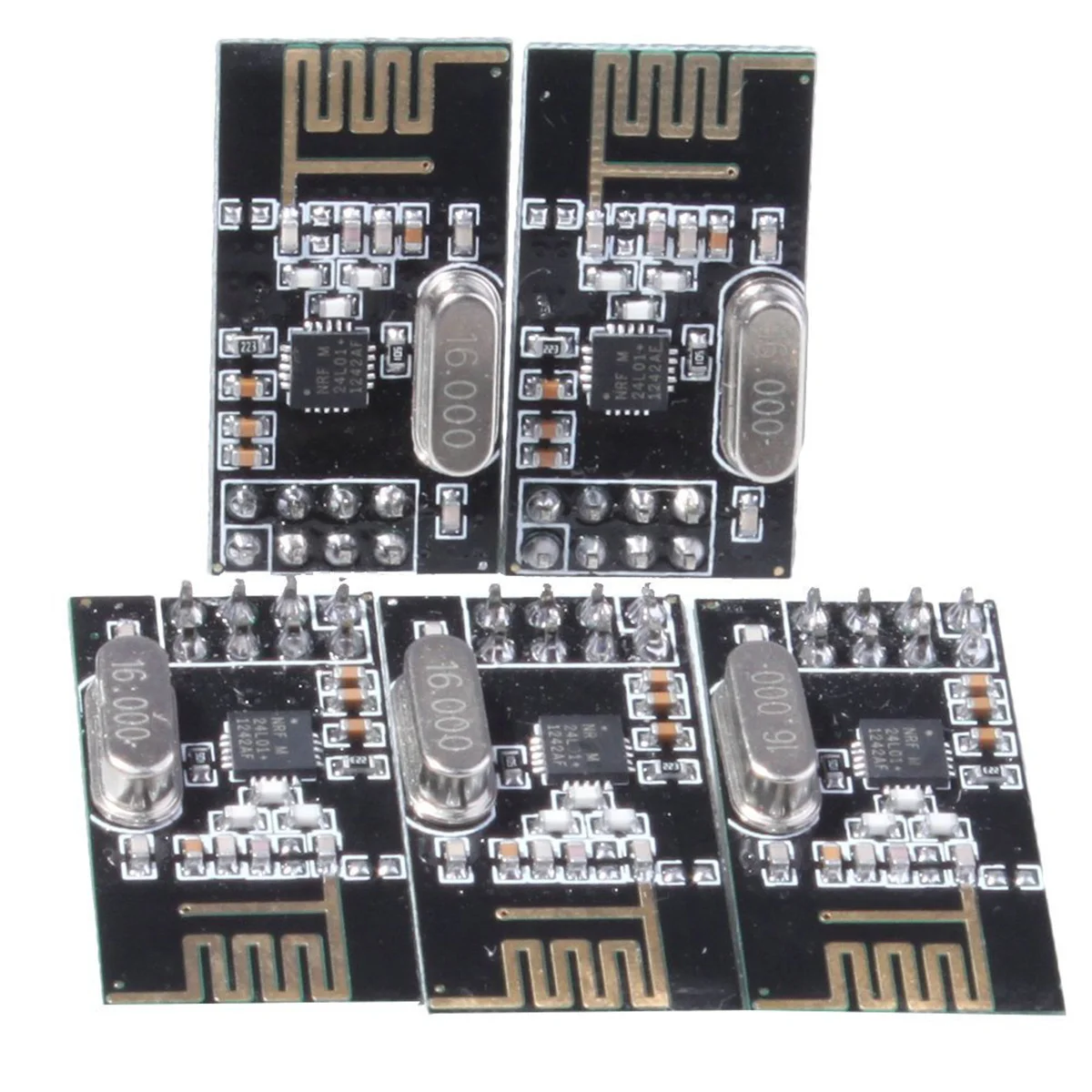 

5pcs Wireless Transceiver Module 34Mm 17Mm 1Mm 2.4Ghz Built-In Antenna 2Mbps Industrial Control Car Alcohol Alarm