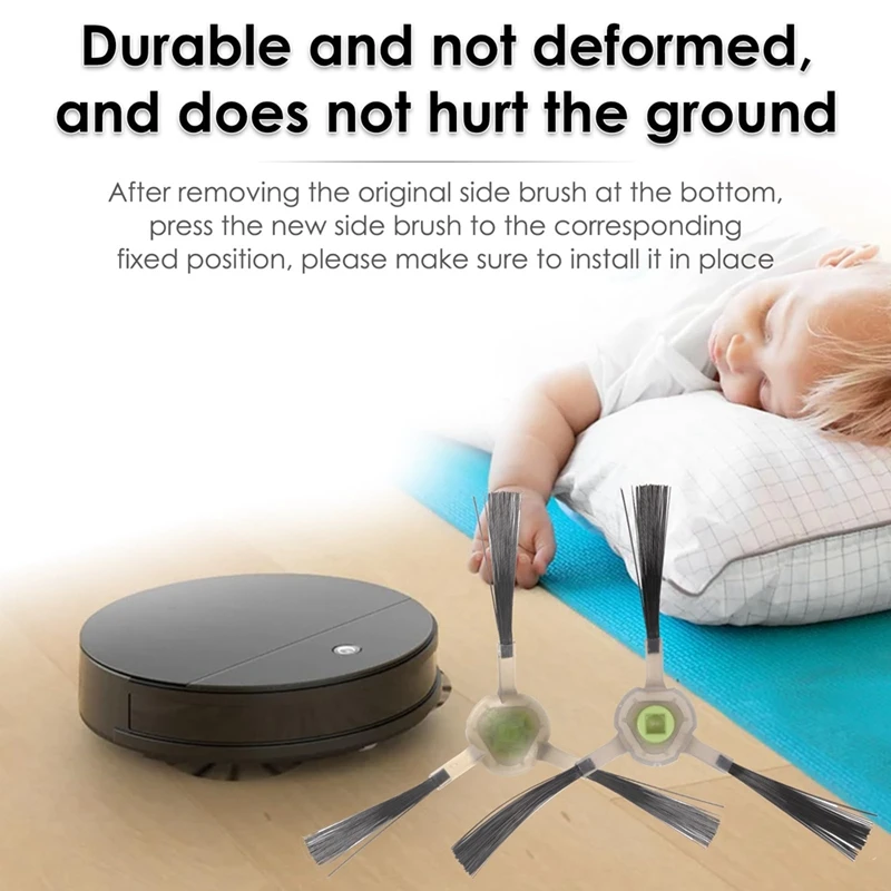 MAKE 30PCS-Vacuum-Spazzola lateral-Reemplazo-Para-Lefant-M210-M210S-M210B-M213-Vacuum-Repuestos-Ropa lateral armada-3