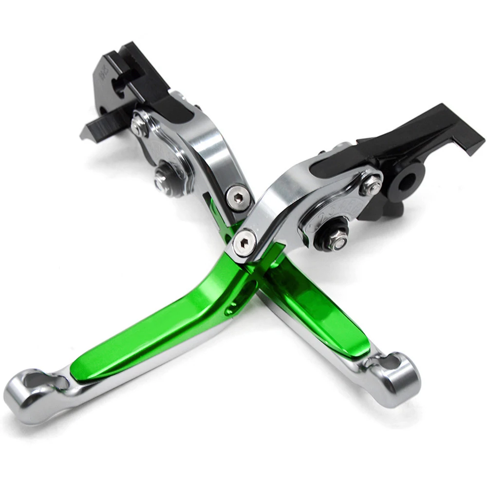 Z1000 Green+Titanium Motorcycle Brake Clutch Levers For kawasaki Z1000 2007 2008 2009 2010 2011 2012 2013 2014 2015 2016