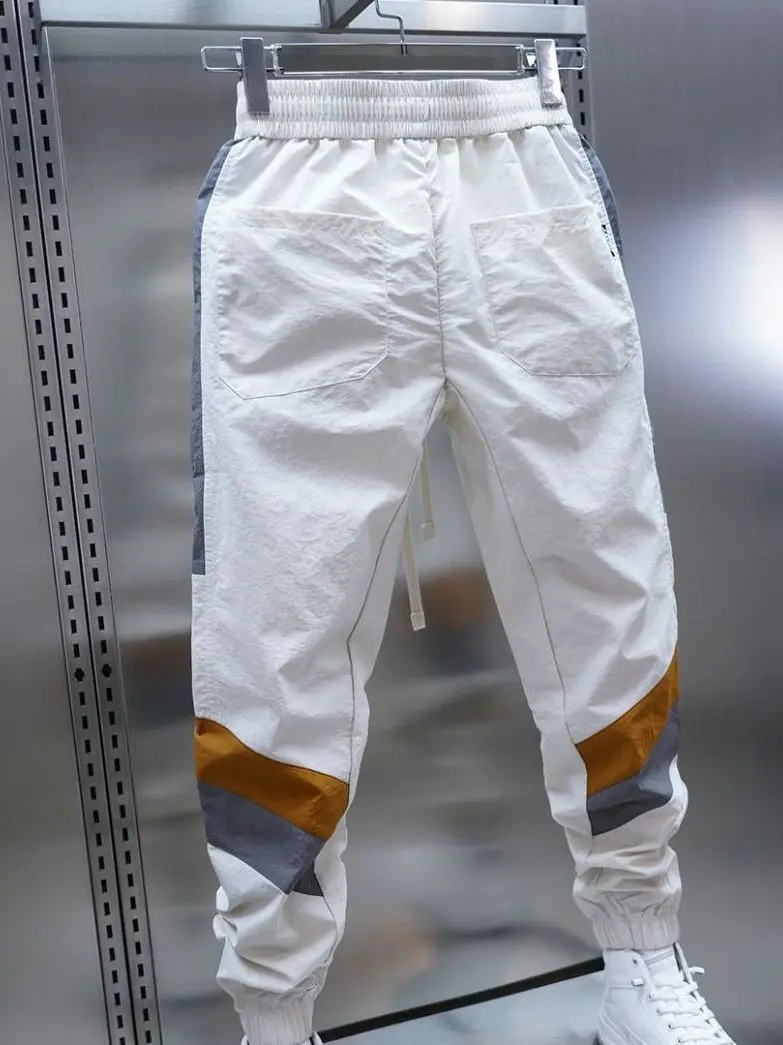 

Youthful Energy Casual Pants Men's Spring Autumn Loose Workwear Trousers Color Blo Loose Fit Harlan Faionable Trousers