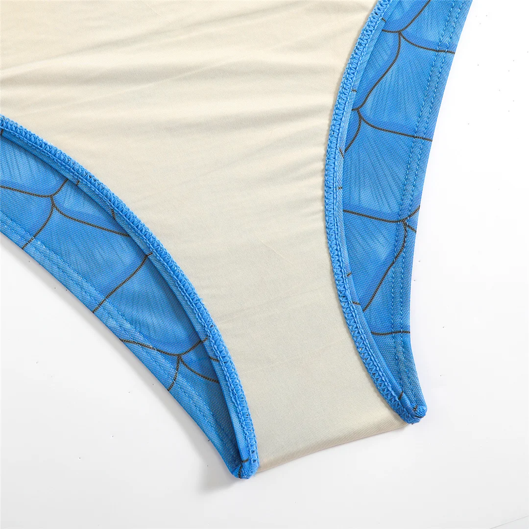 S - XXL Neu mit Hose, langärmelig, mit Reißverschluss, bedruckt, einteiliger Badeanzug, Damen-Badebekleidung, gepolsterter Badeanzug, Badeanzug, Schwimmanzug V7337 – Detail 21
