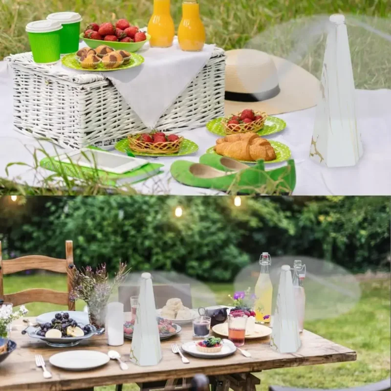 

Outdoor Fly Repellent Fan with USB Food Protector Fly Destroyer Kitchen Keep Flies Bugs Away From Food Pest Repellent Table Fan