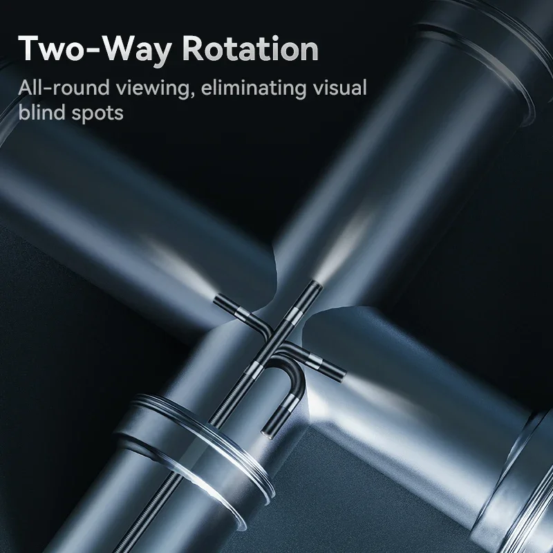 S43 Two-way Articulating Borescope  IP67 Waterproof LED Lighting Industrial Endoscope with 4.3 Inch Screen for Car Inspection