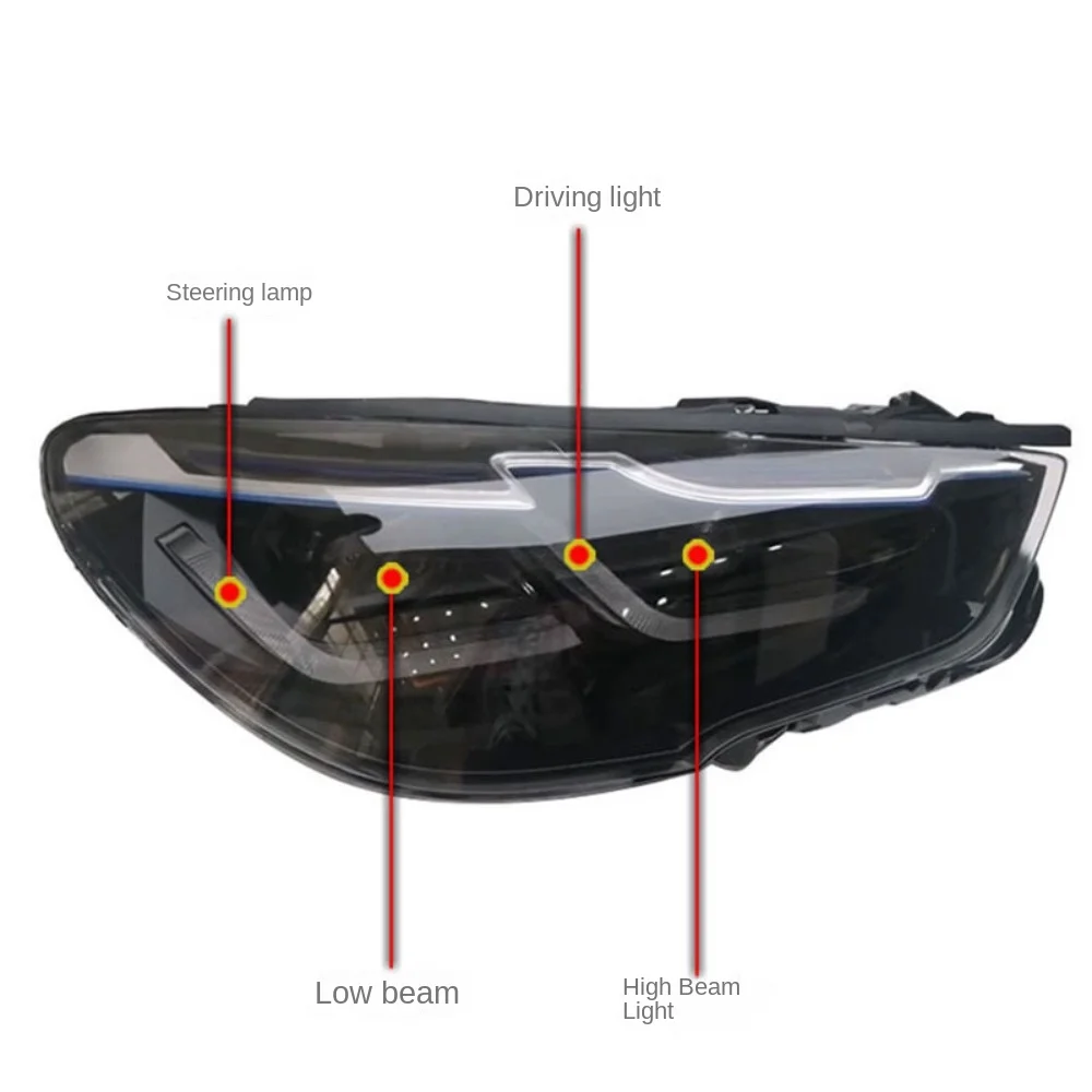 Suitable for BMW 5 Series GT 2010-2017 528i 535i F07 Headlight Assembly Modification LED Daytime Running Light Turn Signal