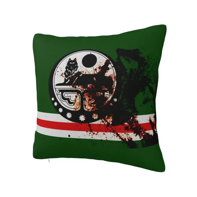 Modern Chechen Flag Ichkeria Sofa Cushion Cover Polyester Throw Pillow Case Home Decorative