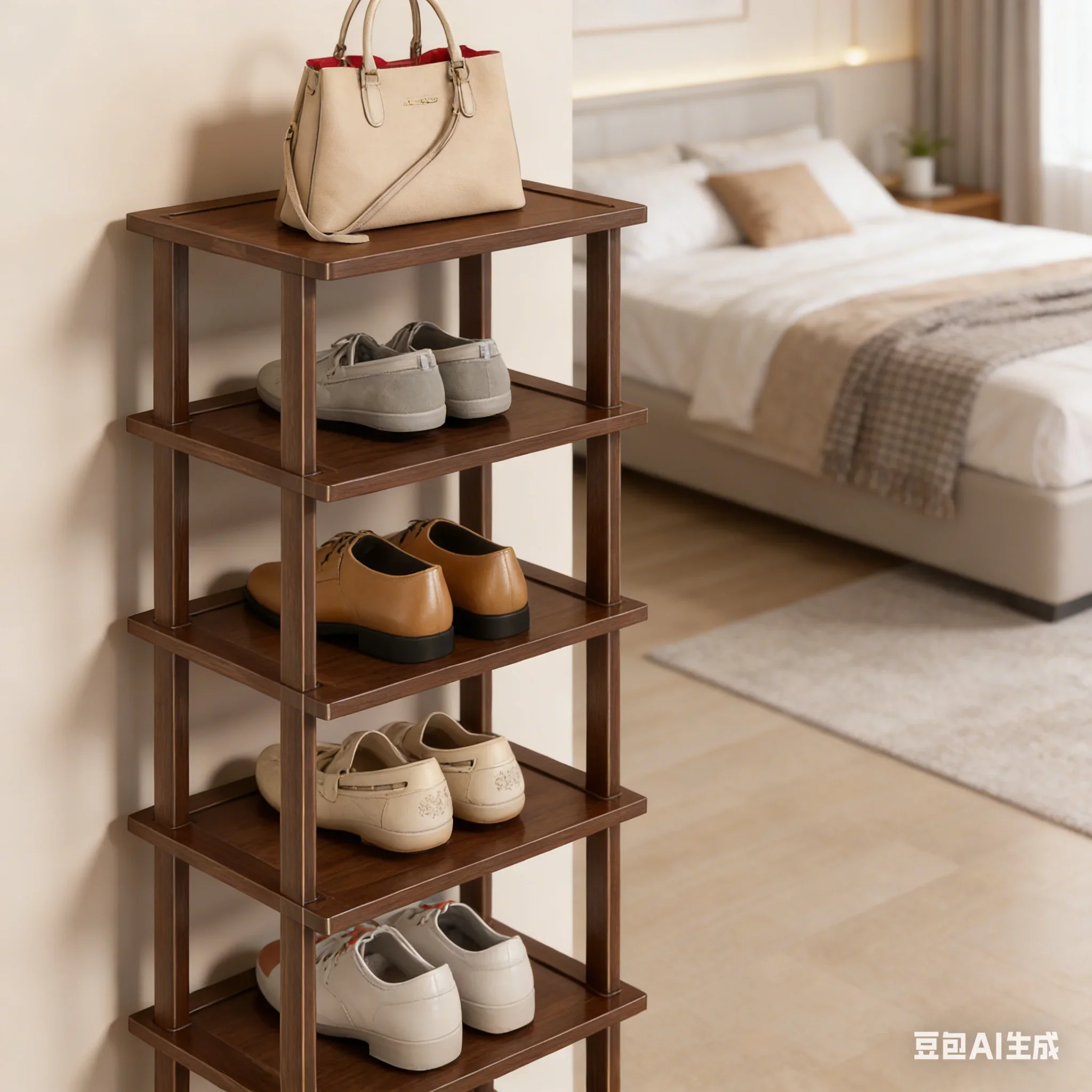 AOLIVIYA Home Hallway Shoe Cabinet Multi Layer Shoe Rack Entryway Living Room Doorway Large Capacity Utility Storage Casual B395