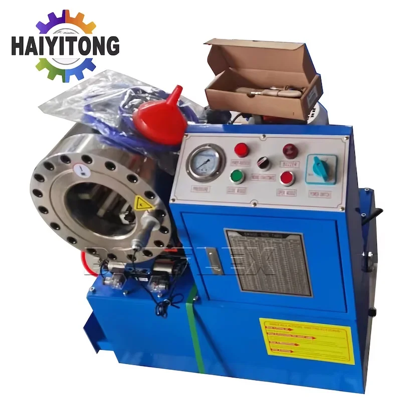 6SP Hydraulic Hose Pressing Machine for 1/4 to 3 Inch Rubber Pipes Crimping Machine for Rubber Product Making