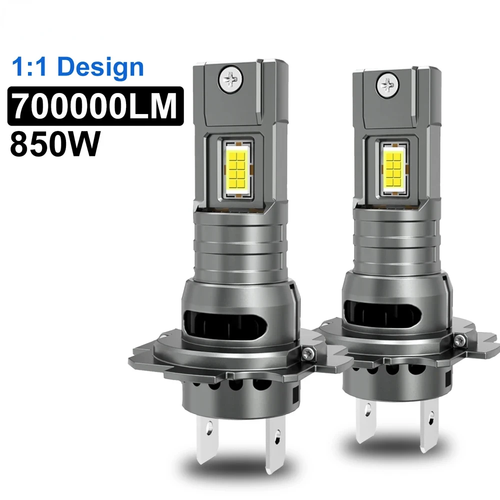 

H7 LED Headlight Bulb Mini Wireless 60W 20000LM 6000K CSP for Car Headlamp Auto Diode Lamps H7 Turbo Led 12V Automobile