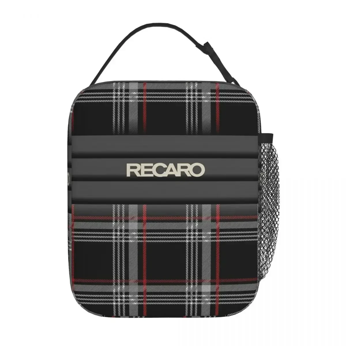 Insulated Lunch Box Recaros Black Tartan Scotch Irish Plaid Accessories Lunch Container Cooler Thermal Bento Box For School