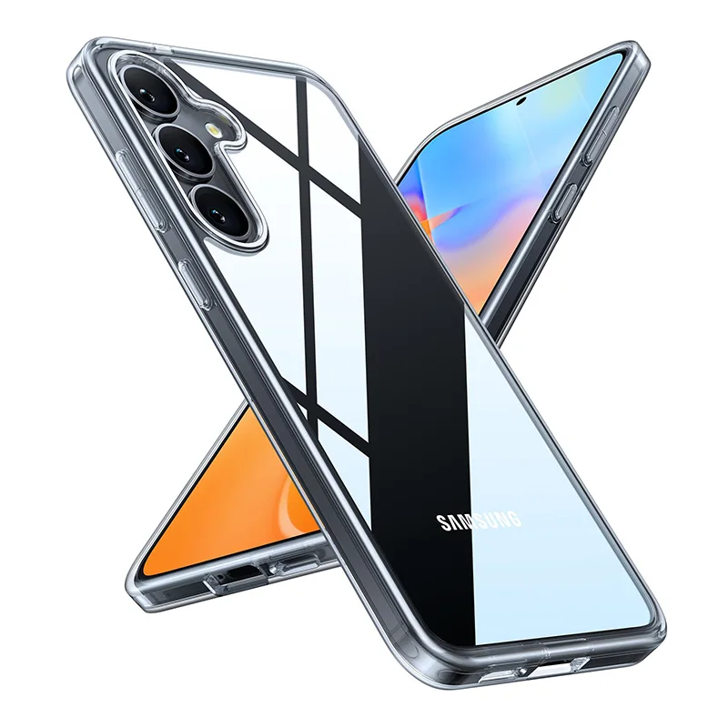 EUCAGR Phone Case for Samsung Galaxy A27 Clear TPU Cover 360 Soft Transparent Shockproof Shield For SamsungA27 5G