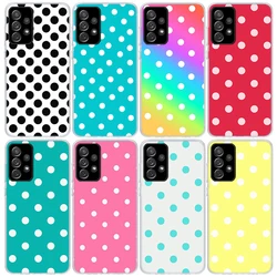 Creative Design Polka Dot Phone Case For Samsung Galaxy A17 A57 A37 A16 A26 A36 A56 A15 A25 A35 A55 A14 A13 A54 A53 A34 A24 A33