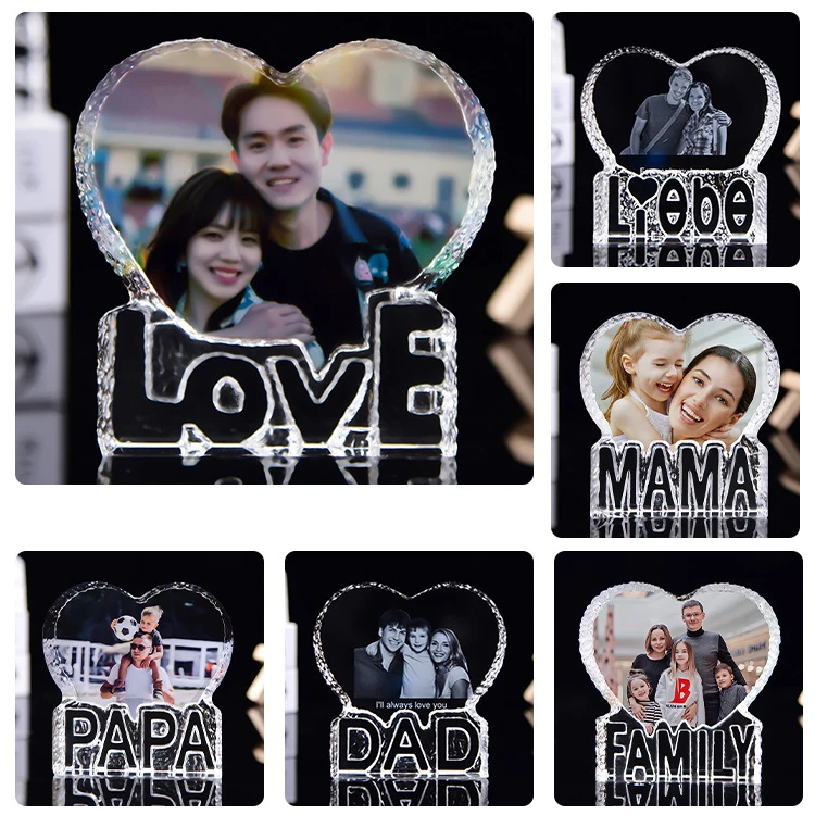 3D Carved Photos Valentine's Day Wedding Anniversary Creative Birthday Gift Christmas LED Lights