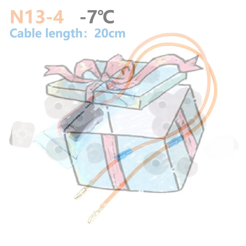 【CCA】Bimetal Refrigerator Defrost Thermostat Bimetallic Replacement 2 Wire N13-4 8115 Degrees Fridges Defrost Thermostator