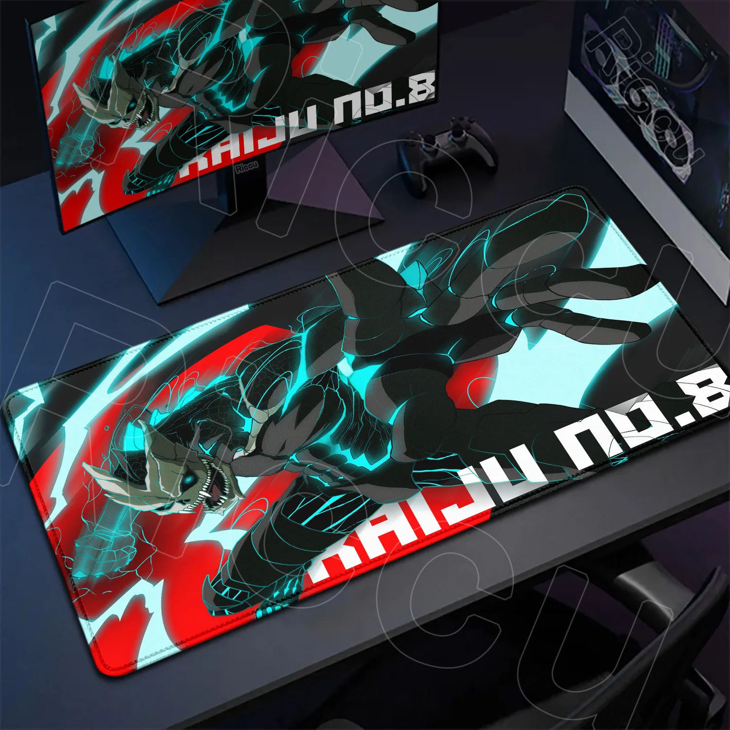 

XXL Anime 600x300mm Mouse pad Large Gaming K-Kaiju No. 8 Mouse Pads LockEdge Rubber accessories Computer Keyboard Table Desk Mat