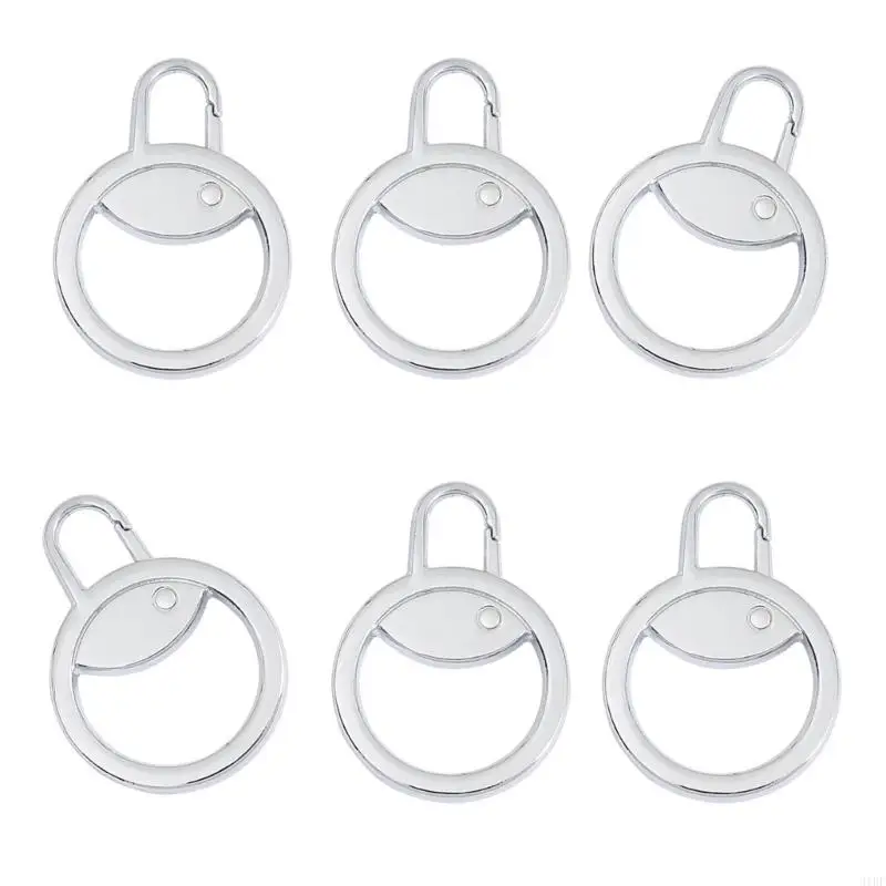 31BF 6LOTS 업그레이드 된 지퍼 풀 지퍼 강한 코드 ZIPPERS 당기기 교체 헤드는 가정 용도 및 여행 필수