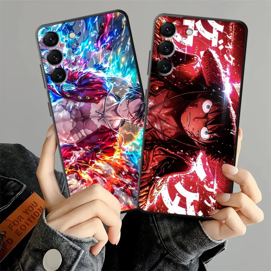 Case for Samsung Galaxy A73 A06 A55 A37 A12 A57 A05 A53 A23 A25 A52 Phone Cover A50 A41 A17 A70 A16 A15 A51 A13 A36 Anime Luffy